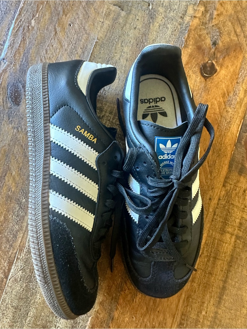 adidas Samba Black and White Low-Top Sneakers